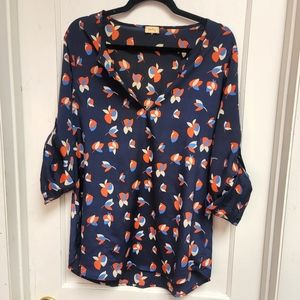 Stitchfix Pixley Ivy Petal Split Neck Blouse